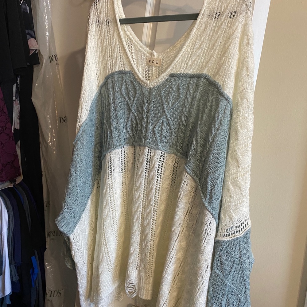 POL distressed sweater size 3x